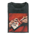 Retro Red Cigarette T-Shirt Blanc Unisex for Men & Women.