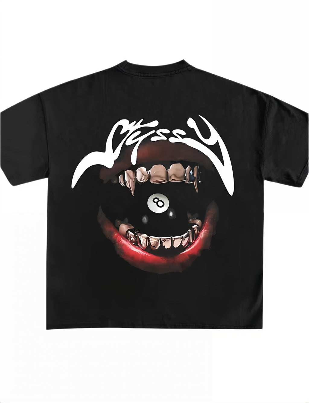 8-Ball Silver Grafiti Vampire T-Shirt
