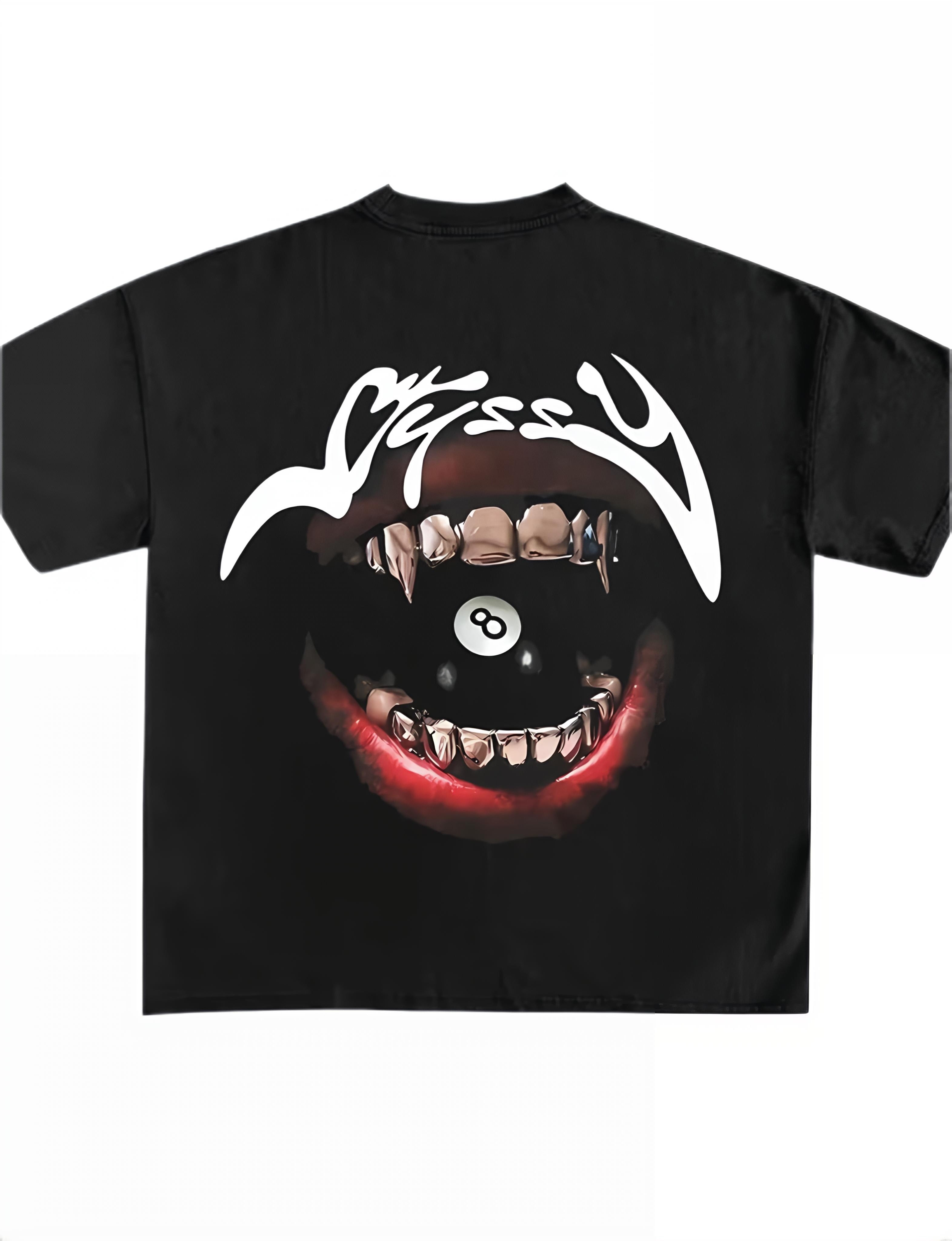 8-Ball Silver Grafiti Vampire T-Shirt